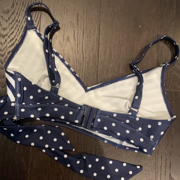 WORN ONCE Peek & Beau Navy and White Bikini - Picture 10 of 11